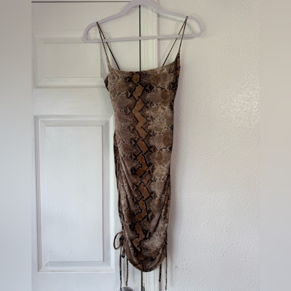 Windsor Snake Print mini Dress